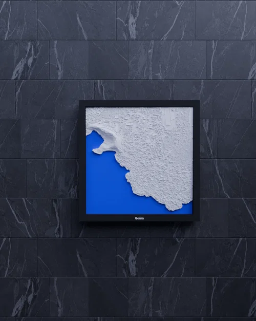 Goma, Cộng hòa Dân chủ Congo - Mô hình địa hình 3D thu nhỏ - Image 6