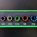 Khay đựng đầu khẩu Gridfinity 1/4" SAE cho bộ Pittsburgh Pro (Harbor Freight 67863) - Thumbnail 1
