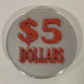 Token trò chơi Bingo 5 Đô-la: Mẫu in 3D độc đáo và tiện dụng - Thumbnail 1