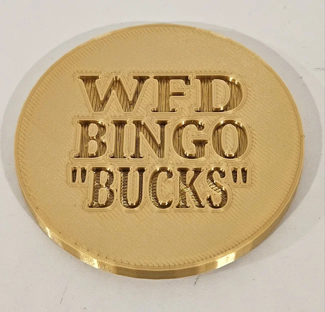 Mô hình đồng xu WFD Bingo Bucks - Thiết kế tiền chơi Bingo 3D - Image 2