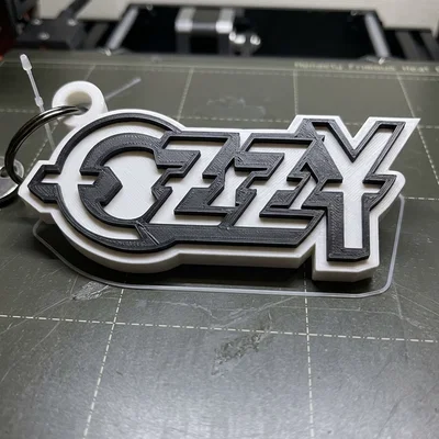 Móc khóa âm nhạc phong cách Ozzy Osbourne - File in 3D độc đáo