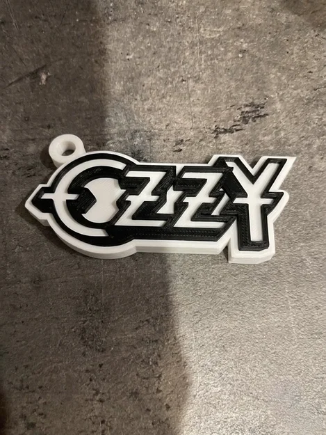 Móc khóa âm nhạc phong cách Ozzy Osbourne - File in 3D độc đáo - Image 3
