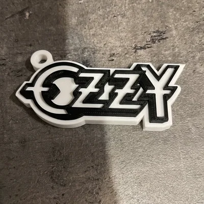 Móc khóa âm nhạc phong cách Ozzy Osbourne - File in 3D độc đáo