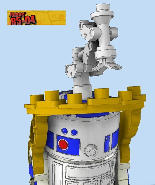 Khay đựng đồ uống cho FunkoPOP R2-D2 trên thuyền buồm của Jabba - Image 4