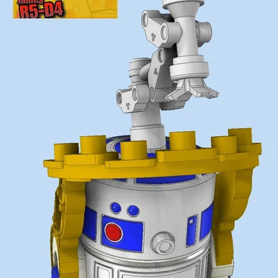 Khay đựng đồ uống cho FunkoPOP R2-D2 trên thuyền buồm của Jabba