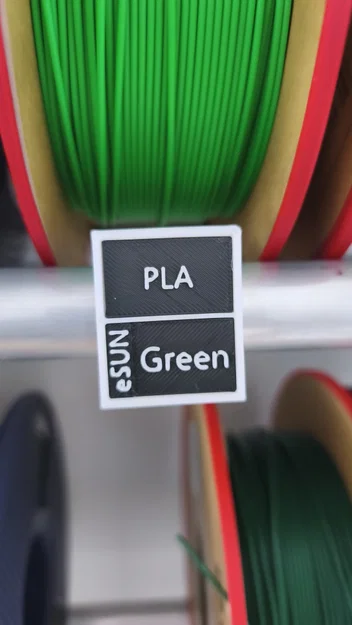 Hệ thống nhãn từ tính "FilamentID" cho giá treo IKEA BILLY (ống 28 mm, nam châm 6×2 mm) - Image 1