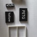 Hệ thống nhãn từ tính "FilamentID" cho giá treo IKEA BILLY (ống 28 mm, nam châm 6×2 mm) - Thumbnail 3