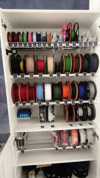 Hệ thống nhãn từ tính "FilamentID" cho giá treo IKEA BILLY (ống 28 mm, nam châm 6×2 mm) - Image 5