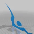 Mô hình phụ kiện gót giày phong cách Samus Zero Suit 3D - Thumbnail 1