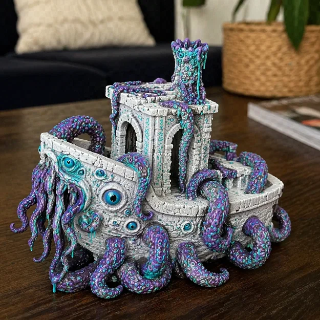 Cthulhubenchy: ph'nglui mglw'nafh... it floats – Benchy Cthulhu nổi được - Image 1