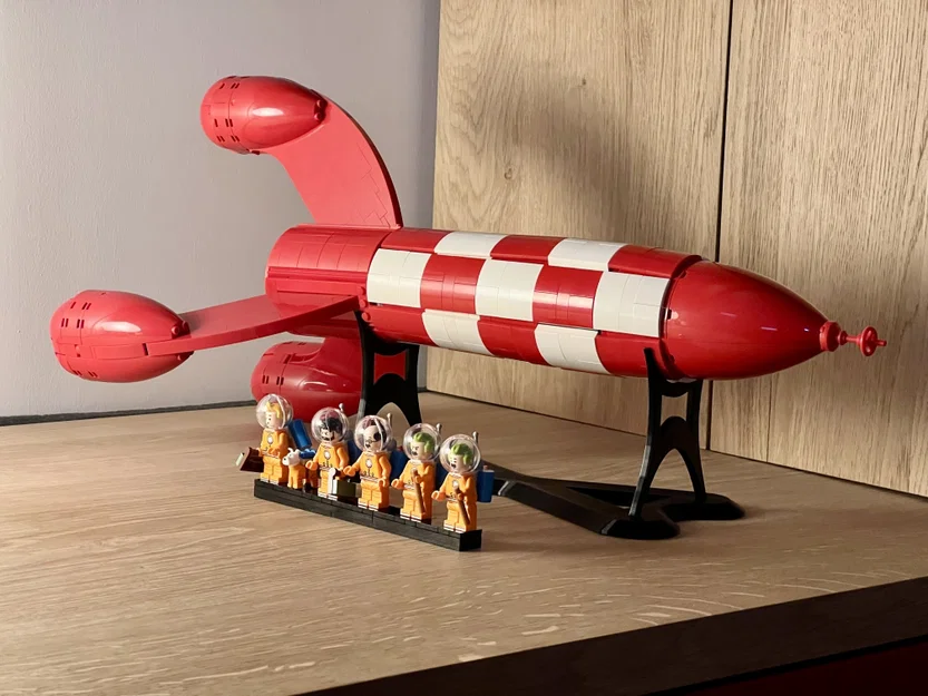 Chân đế trưng bày ngang - LEGO “Tintin's Moon Rocket” (21367) - Image 1