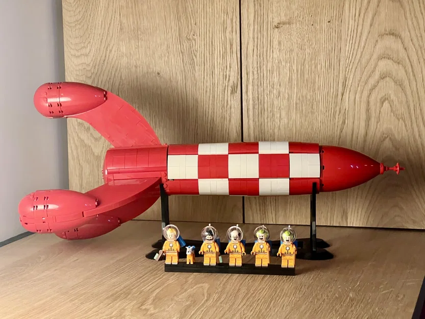 Chân đế trưng bày ngang - LEGO “Tintin's Moon Rocket” (21367) - Image 2