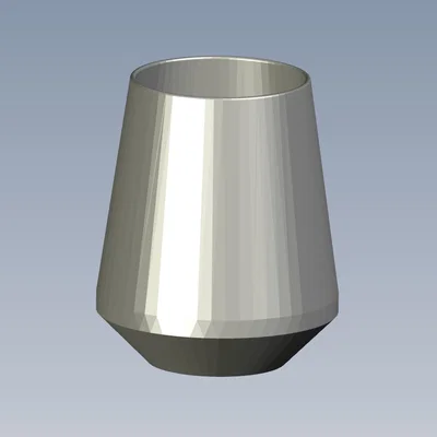 Mô hình ly rượu vang Wine Vessel in 3D đơn giản tinh tế