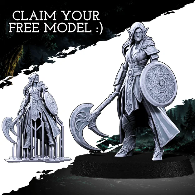 FREE Shieldmaiden | Pre-supported (Miễn phí) - Image 1