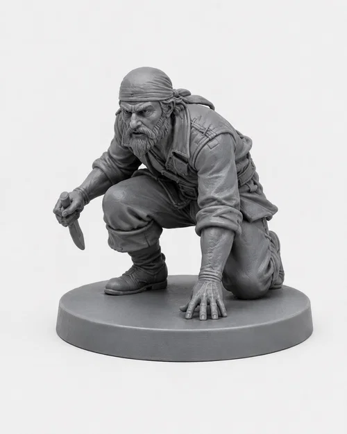 Mô hình cướp biển 3D (Piratenminiatur) chi tiết cho game RPG - Image 1