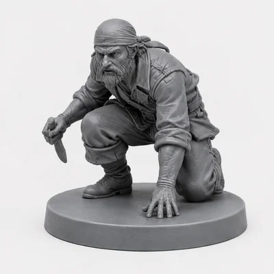 Mô hình cướp biển 3D (Piratenminiatur) chi tiết cho game RPG