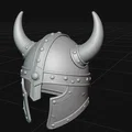 Mô hình nón Viking (Viking Helmet) - Phụ kiện in 3D độc đáo - Thumbnail 3