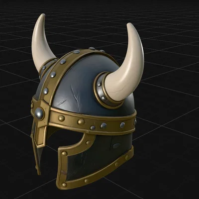 Mô hình nón Viking (Viking Helmet) - Phụ kiện in 3D độc đáo