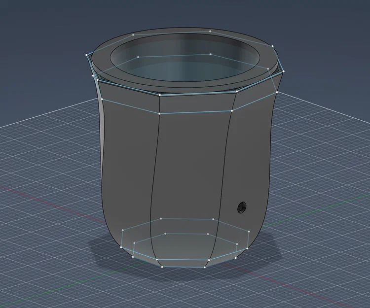 Chậu Tự Tưới Nước Faceted Low-Poly Có Reservoir Ẩn | Không Cần Supports - Image 1