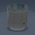 Chậu Tự Tưới Nước Faceted Low-Poly Có Reservoir Ẩn | Không Cần Supports - Thumbnail 1