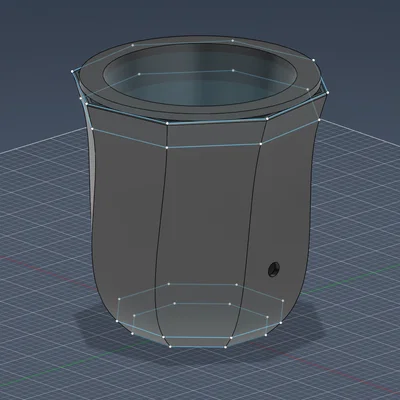 Chậu Tự Tưới Nước Faceted Low-Poly Có Reservoir Ẩn | Không Cần Supports