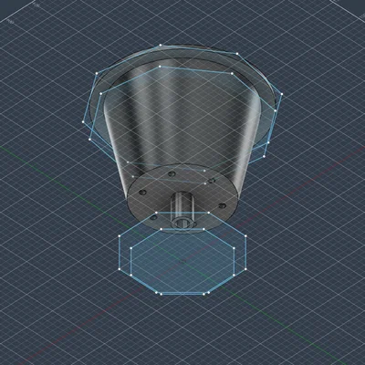 Chậu Tự Tưới Nước Faceted Low-Poly Có Reservoir Ẩn | Không Cần Supports