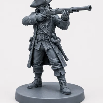 Mô hình lính cướp biển cầm súng hỏa mai (Pirate Soldier)