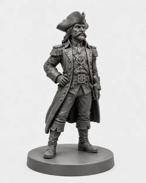 Mô hình 3D Thuyền trưởng Cướp biển (Piratenkapitän) cực kỳ chi tiết - Image 1