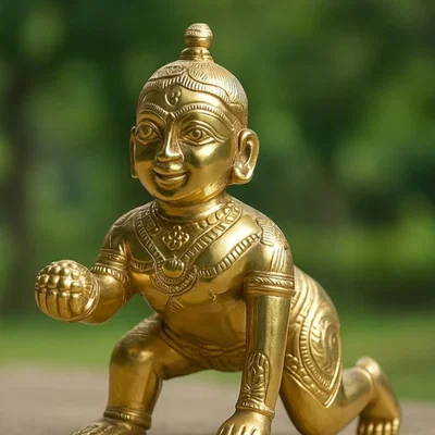 Mô hình 3D Laddu Gopal - Tượng thần Krishna thơ ấu tinh xảo