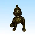 Mô hình 3D Laddu Gopal - Tượng thần Krishna thơ ấu tinh xảo - Thumbnail 2