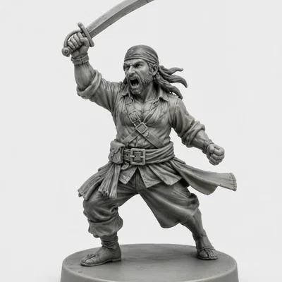 Mô hình Cướp biển chiến đấu ấn tượng cho trò chơi RPG và trưng bày