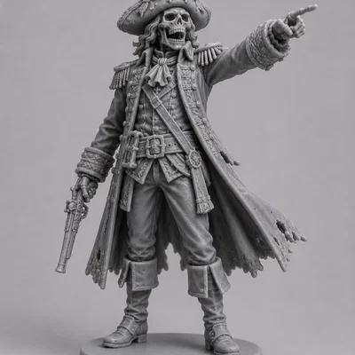 Mô hình bộ xương cướp biển (Piratenskelett) cực chi tiết cho tabletop