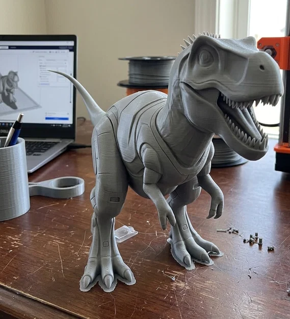 Mô hình 3D Khủng Long Robot (Robot Dinosaur) phong cách chiến đấu - Image 1