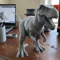 Mô hình 3D Khủng Long Robot (Robot Dinosaur) phong cách chiến đấu - Thumbnail 1
