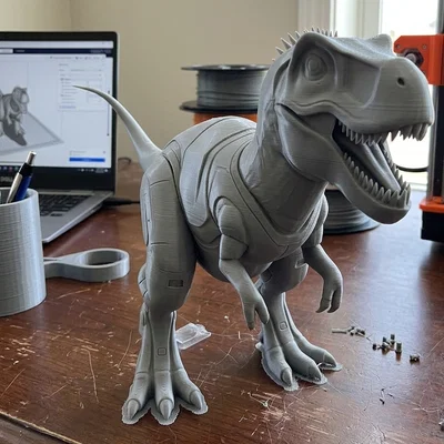 Mô hình 3D Khủng Long Robot (Robot Dinosaur) phong cách chiến đấu