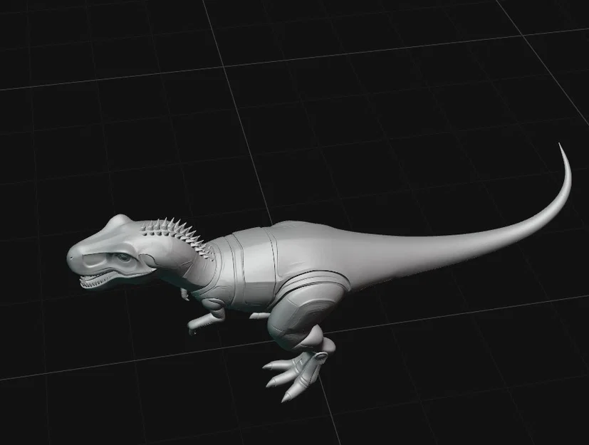 Mô hình 3D Khủng Long Robot (Robot Dinosaur) phong cách chiến đấu - Image 2