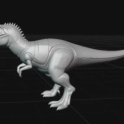 Mô hình 3D Khủng Long Robot (Robot Dinosaur) phong cách chiến đấu