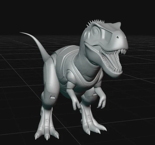 Mô hình 3D Khủng Long Robot (Robot Dinosaur) phong cách chiến đấu - Image 4
