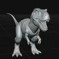 Mô hình 3D Khủng Long Robot (Robot Dinosaur) phong cách chiến đấu - Thumbnail 4