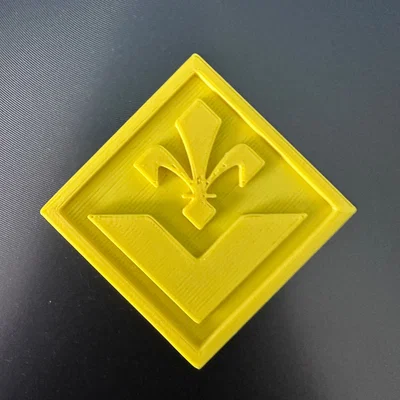 Mô hình 3D logo câu lạc bộ Fiorentina đẹp mắt để trang trí