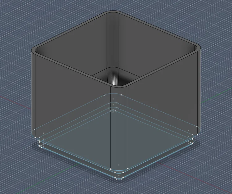 Khay Gridfinity 1×1 — Lỗ nam châm + Scoop | Đựng đồ nhỏ, không cần support - Image 1