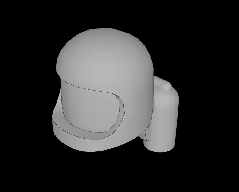 Mũ Phi Hành Gia Tương Thích LEGO In 3D (Minifig Space Helmet) - Image 1