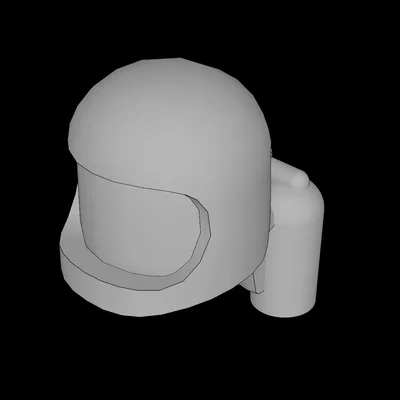 Mũ Phi Hành Gia Tương Thích LEGO In 3D (Minifig Space Helmet)