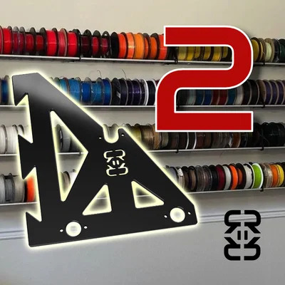 RepRack 2: Hệ thống giá đỡ và kệ treo cuộn nhựa in mã nguồn mở cải tiến!
