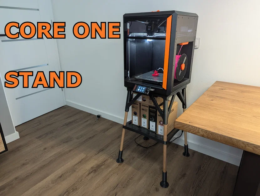 Kệ đứng Prusa Core One kèm ngăn kệ – sẵn sàng cho INDX - Image 1