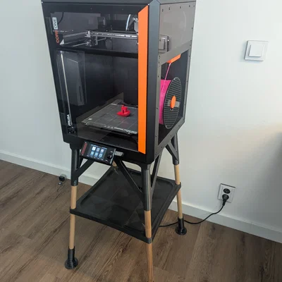 Kệ đứng Prusa Core One kèm ngăn kệ – sẵn sàng cho INDX