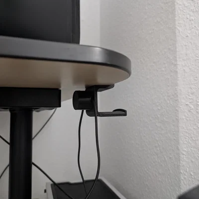 Móc treo tai nghe cho bàn IKEA BEKANT (không cần vít)