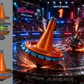 OpenSaucer – Battle Spinner modular – Mới: vòng phòng thủ gai siêu dài - Thumbnail 1