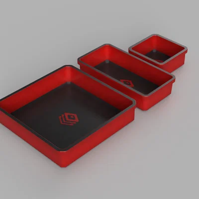 Khay Milwaukee Packout Organizer Slim Bins (Blank)