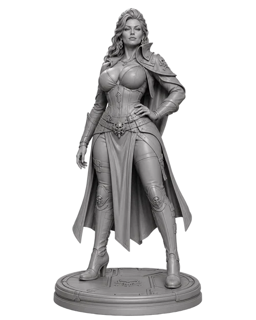 Tượng Nữ Hoàng Cướp Biển Không Gian – Space Pirate Queen Statue - Image 1